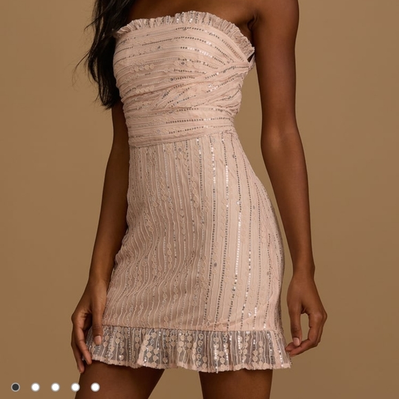 NWT Lulus Sequin Mini Dress - Picture 3 of 3